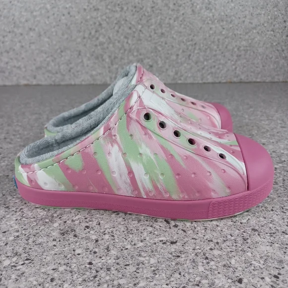 NATIVE Shoes Pink Kids Toddler Jefferson French Terry Slip-On Shoes - Picture 5 of 11